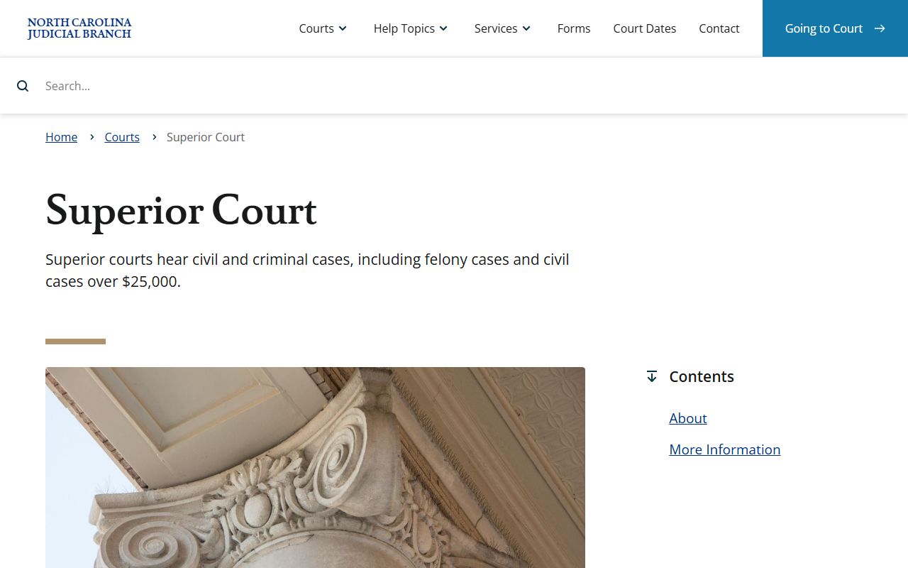 Bladen County criminal court records North Carolina Superior Court page