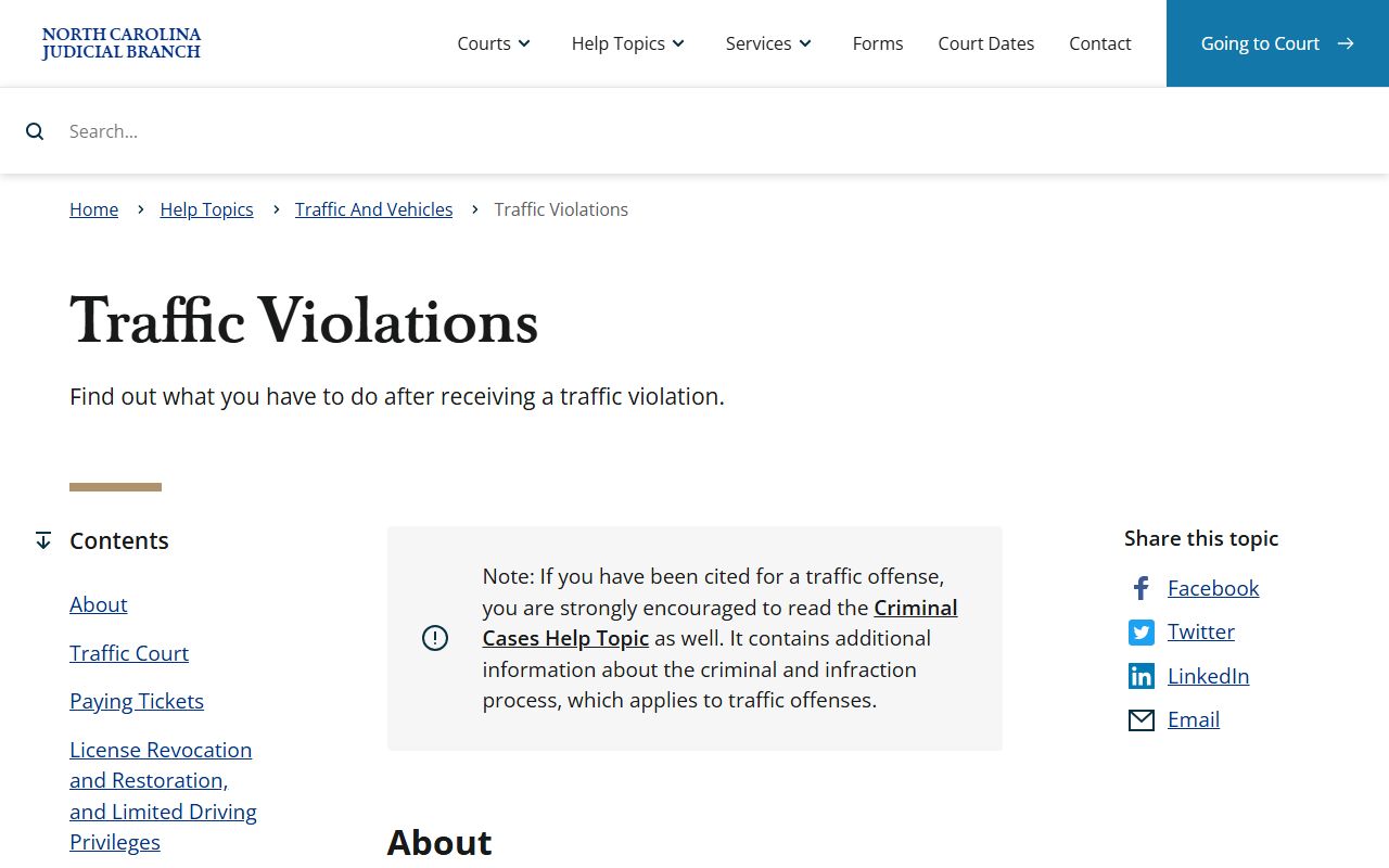 Bladen County traffic court records traffic violations help topic